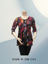 Scoop Neck Cross Back Tunic Top - Regular and Plus Sizes available
